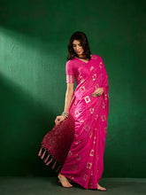 Womens Fashion Ethnic Pink Color Sarees-MLSHWSA1296PNK0ONE